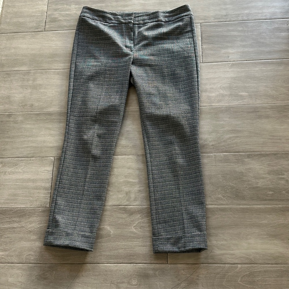 Ann Taylor factory size 6 petite. Black and white plaid dress ankle pants
